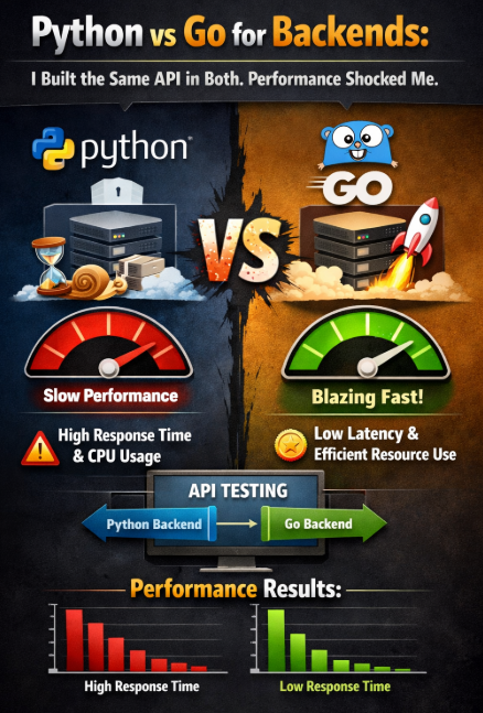 Python vs Go for Backends: I Built the Same API in Both. Performance Shocked Me.