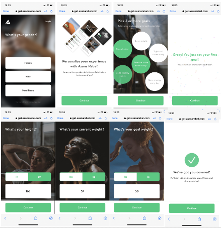 web to app campaign web onboarding