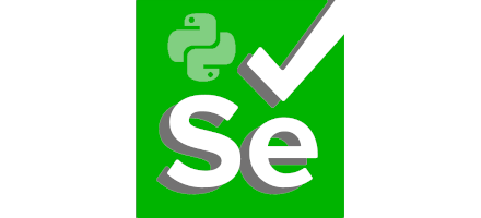 Python logo and Selenium logo with shadow effect
