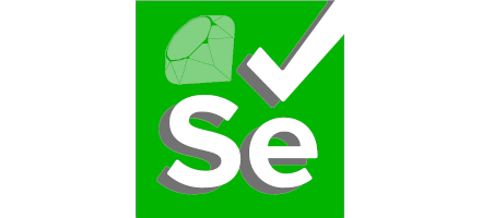 Ruby logo with Selenium logo in Shadow