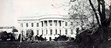 Photo of the White House during the Civil War