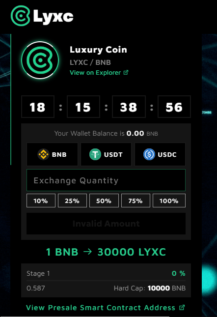 So, How Start in LYXC Presale Today