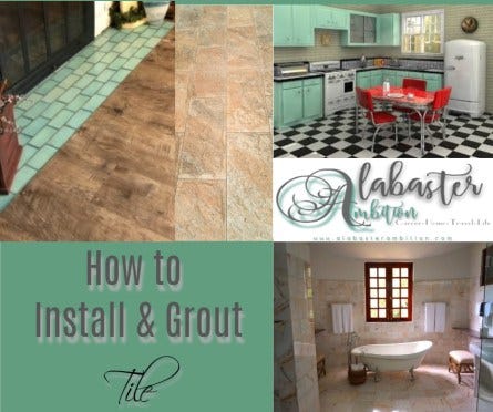 How to install and grout tile