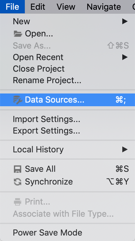 Choose Data Sources…