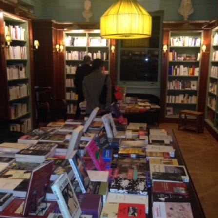 Visitors browse the shelves.