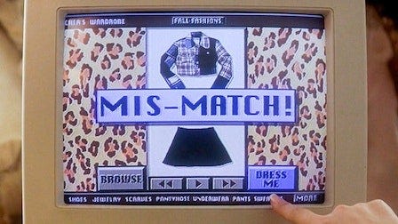 Picture of Cher’s outfit matching computer program