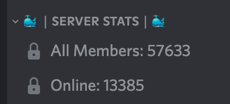 A screenshot of the Server Stats of OpenDAO, which lists “All members” at 57,633 and “Online” at 13,385.