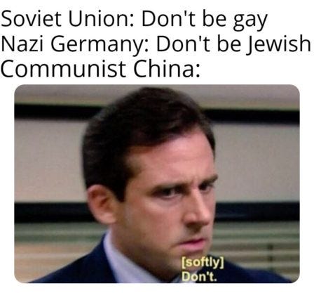 Wait what if both countries said don’t be gay or Jewish?