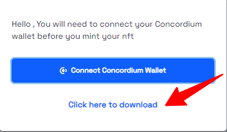 Image showing the Concordium download page