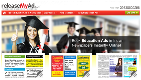 Book Education Ads at releaseMyAd