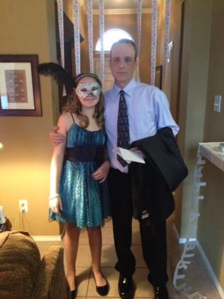 Getting ready for the Daddy Daughter dance.