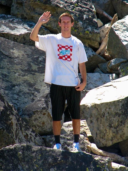 Brady on his rock
