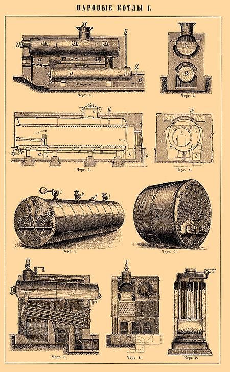 первый паровой котел