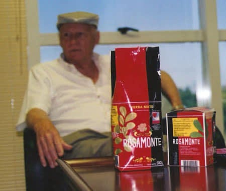Ramón Hreñuk, el Nene Hreñuk, fundador da Rosamonte, gigante empresa da erva-mate na Argentina.
