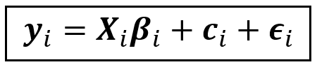 The Fixed Effects regression model (Image by Author)