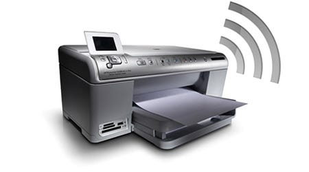 Printer with wireless printing capability