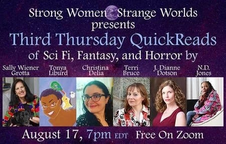 Strong Women Strange Worlds 08/17/23 Reasdings Banner