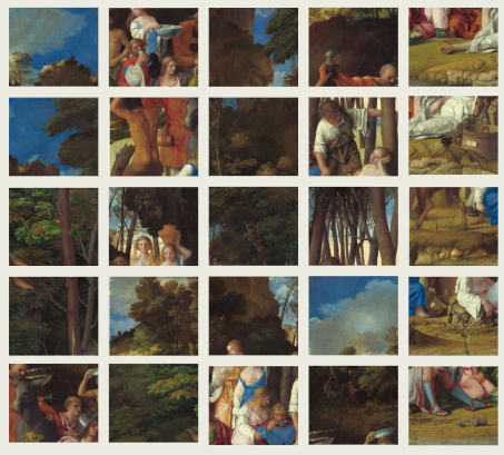 Progressive jigsaw idea: Bellini and Titian’s ‘The Feast of the Gods’ as a jigsaw