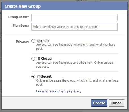 secure facebook group