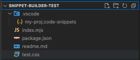 VSCode File explorer