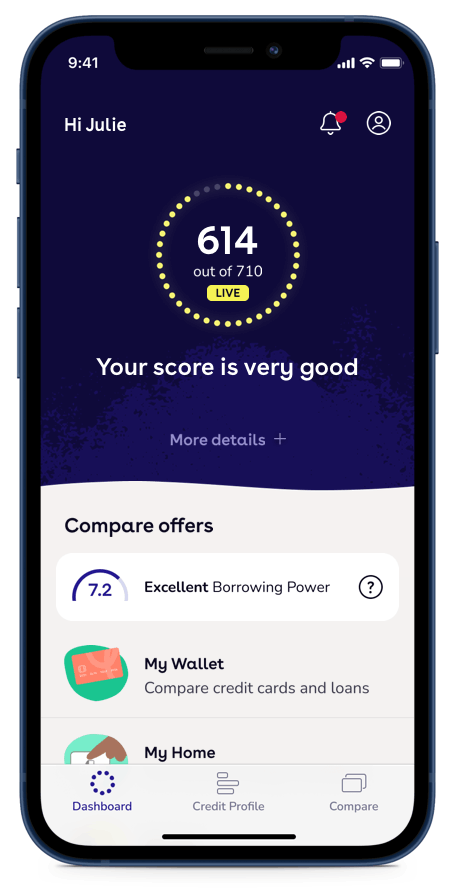 A prototype animation of the proposed new TotallyMoney app design