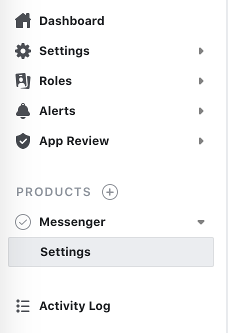 Finding your Messenger Settings