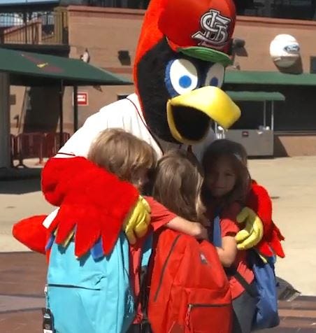 Redbird Rookies Get Their School Supplies, by Marybeth Johnson