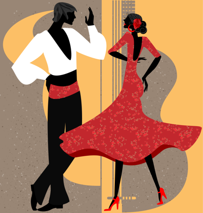 flamenco dancers social dancing