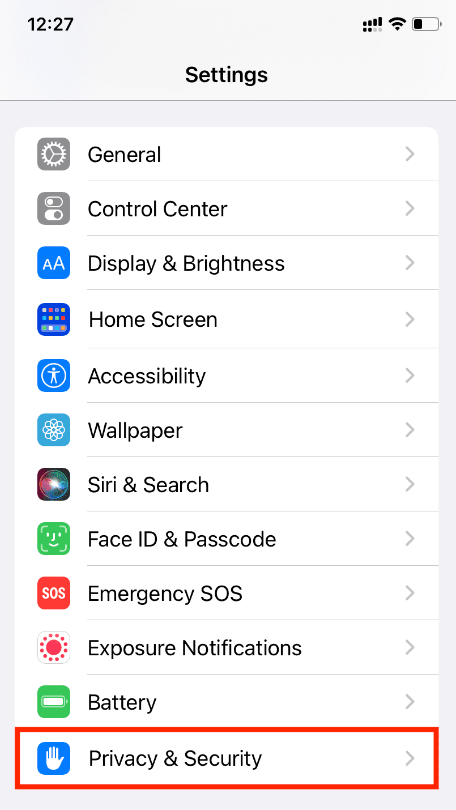 Iphone Privacy & Security Settings