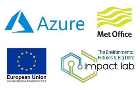 Azure, Met Office, European Union European Regional Development Fund, The Environmental Futures & Big Data Impact Lab