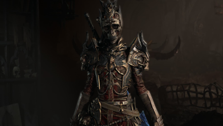 An in-game picture of a Necromancer in Diablo 4