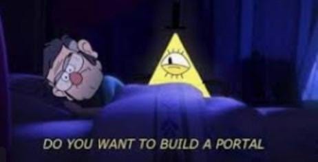 Imagine a trippy Bill Cipher-style portal ripping open your DOM