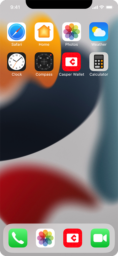 Screenshot of the Casper Wallet app icon on a device home screen