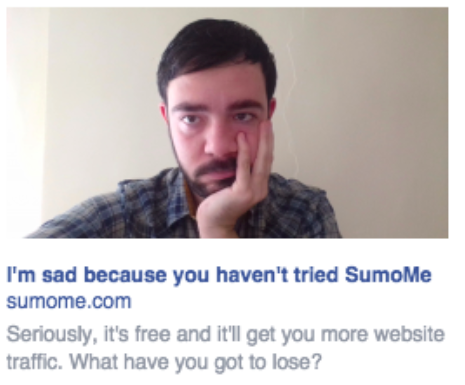 A Facebook ad with my face on it!