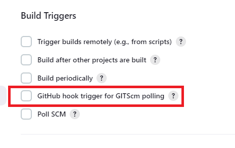 Disable Git Hub Hook Trigger