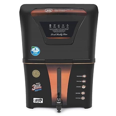 AQUA D PURE Zinc RO Water Purifier with Bio Copper and Alkaline Fiter Technology Purification