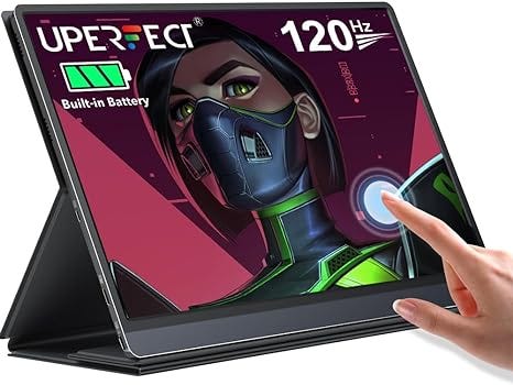 UPERFECT Battery Portable Monitor 120Hz Touchscreen