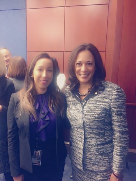 paloma aguirre with kamala harris