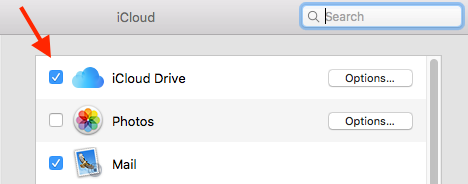 iCloud Drive OS X