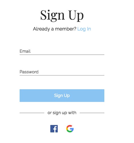 sign-up page best practices