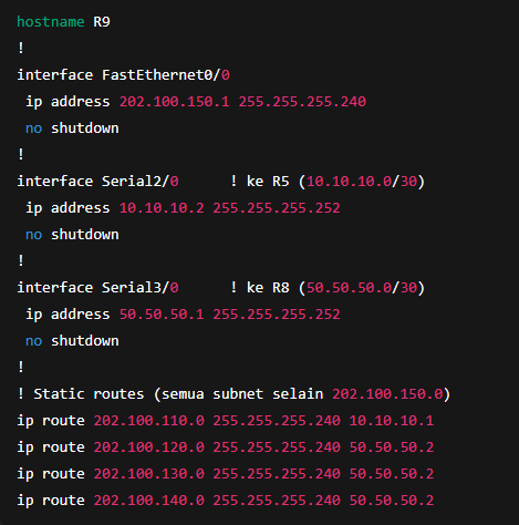 Modul Praktikum Konfigurasi Routing Statis