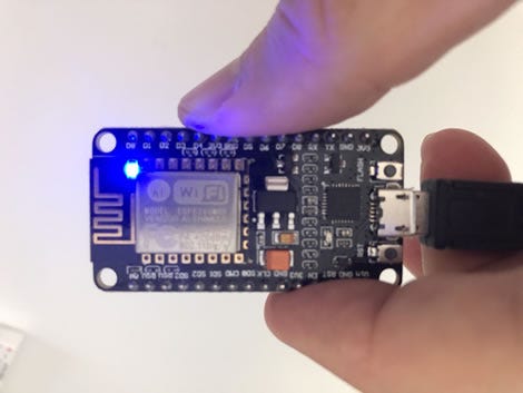 Photo: Learning about Internet of Things, ESP8266 Node Module