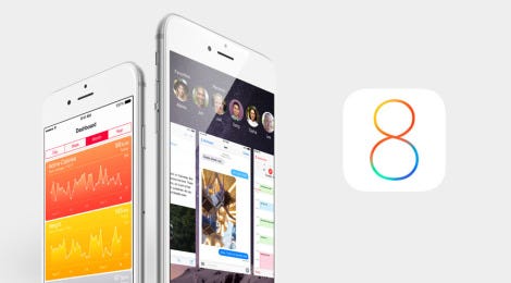 The iPhone 6 and the iPhone 6 Plus are powered by iOS 8.