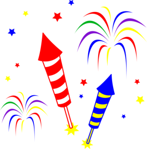 marling school fireworks clipart