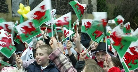 Children enjoying St David’s Day celebrations.