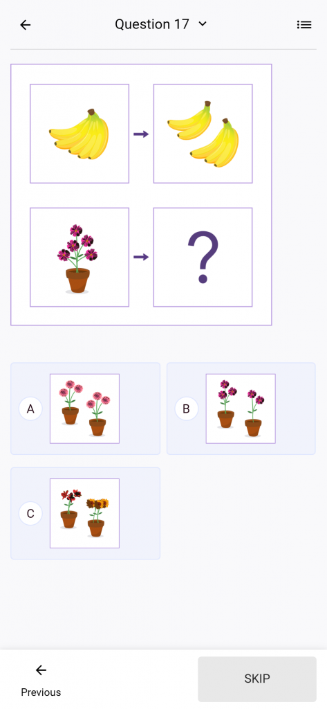 Practice actual questions for CogAT prep Grade 2