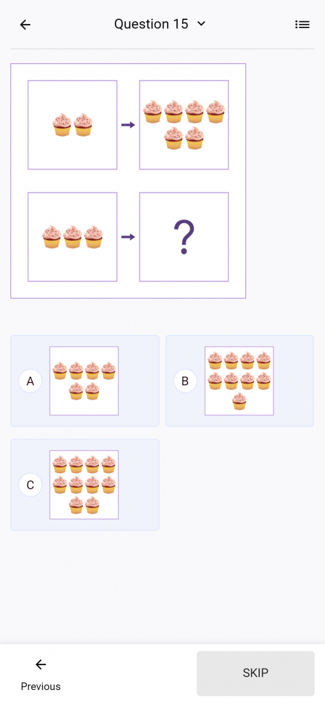 Free Picture based Test for the CogAT Grade 2 Practice