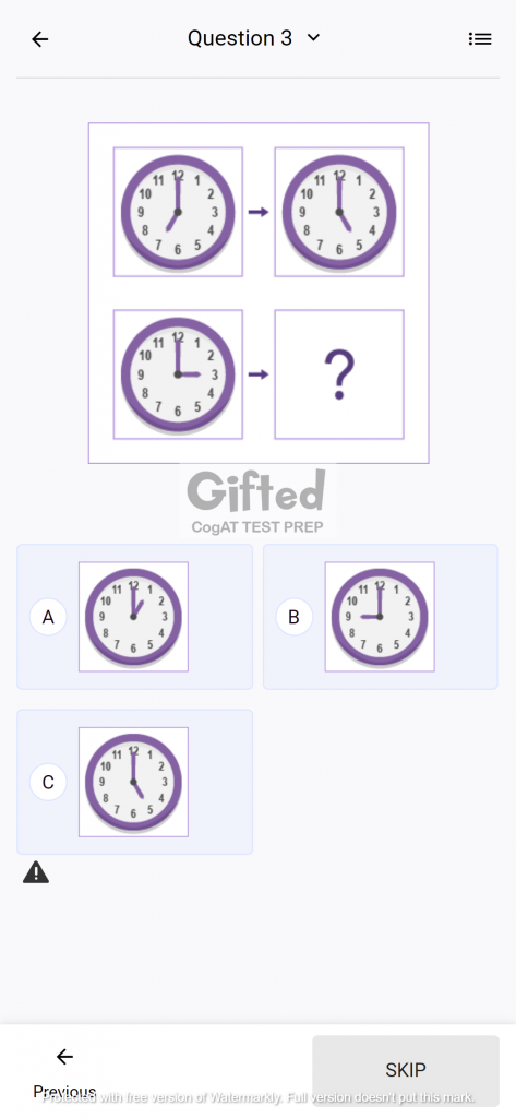 CogAT Number Analogies Grade 1 Worksheets