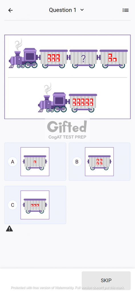 CogAT Practice questions