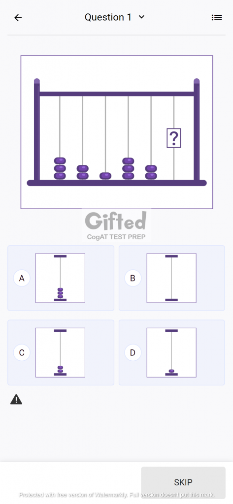 Sample Number Series Practice Test Kindergarten Quantitative Ability